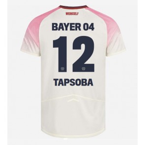 Billiga Bayer Leverkusen Edmond Tapsoba #12 Bortatröja 2025-26 Kortärmad